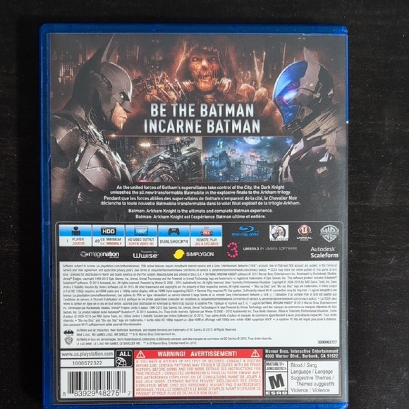 Batman: Arkham Knight for PS4 - Blue Case by Rocksteady - Picture 2 of 4